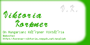 viktoria korpner business card